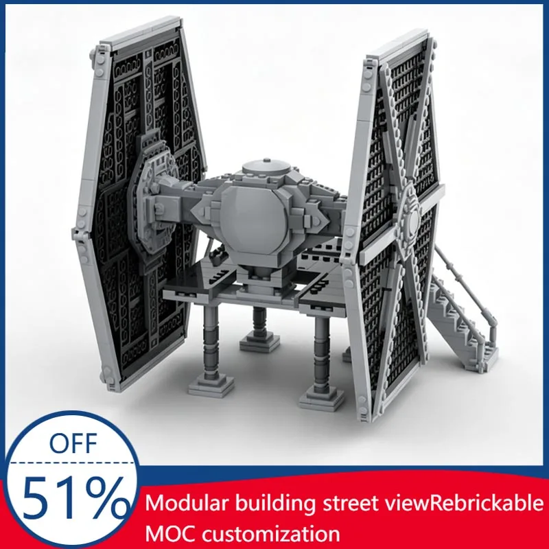 298pcs Sci Fi Tie Fighter Landing Platform Model Custom Building Blocks Assembly Educational Toy Gift For Boys And Collectors
298pcs Sci Fi Tie Fighter Landing Platform Model Custom Building Blocks Assembly Educational Toy Gift For Boys And Collectors