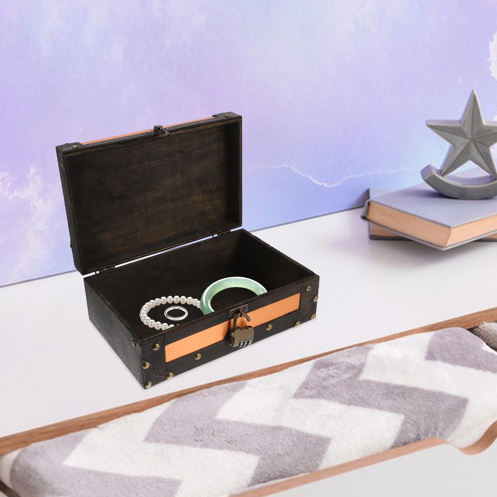 Vintage Storage Box Boxes Decorative Suitcase Jewelry Holder Chests Small Treasure Wedding Keepsake Trunk Pirate
Vintage Storage Box Boxes Decorative Suitcase Jewelry Holder Chests Small Treasure Wedding Keepsake Trunk Pirate