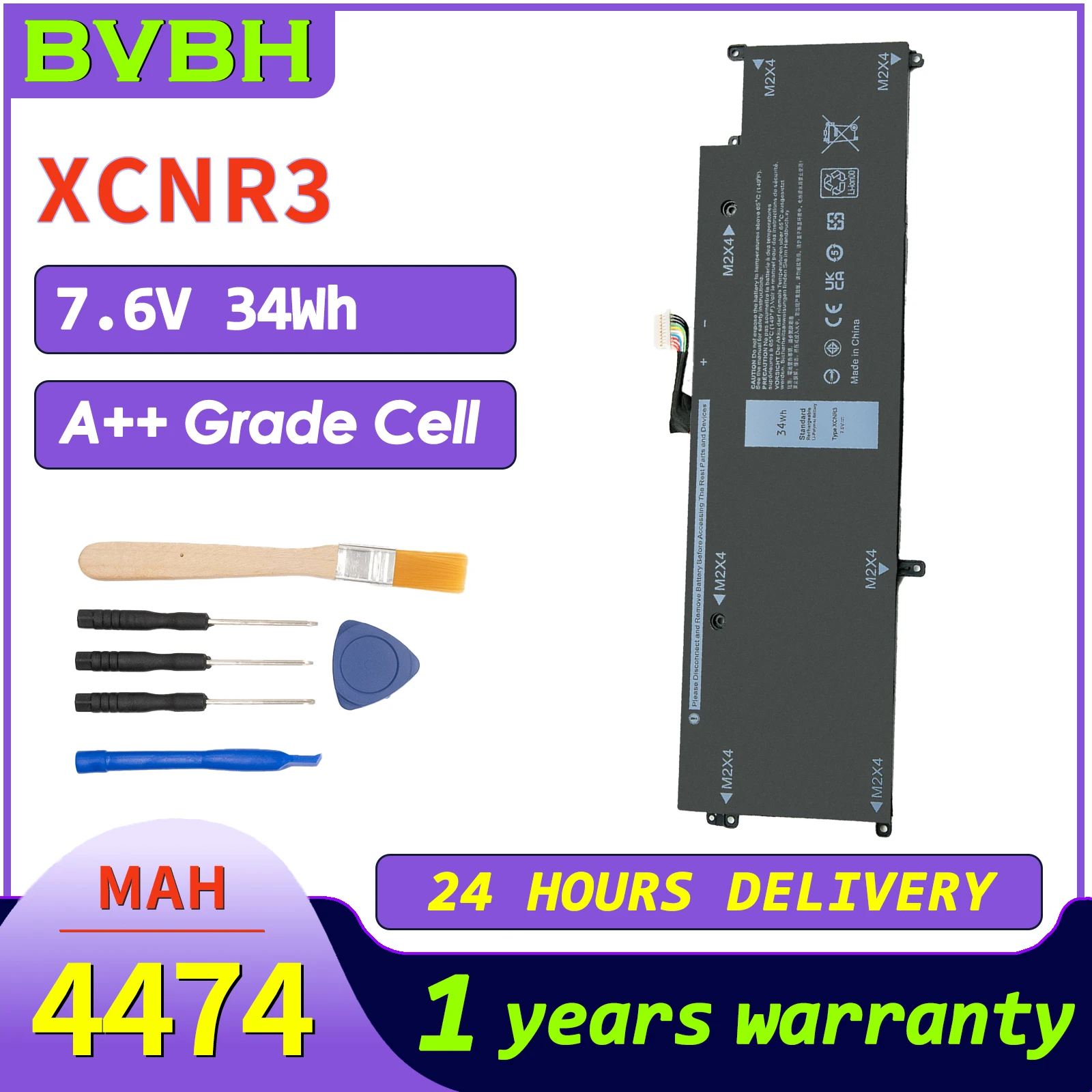 BVbh XCNR3 Battery WY7CG Replace for Dell Latitude 13 7370 Ultrabook Series WV7CG 0WV7CG 4474mah/34wh
BVbh XCNR3 Battery WY7CG Replace for Dell Latitude 13 7370 Ultrabook Series WV7CG 0WV7CG 4474mah/34wh