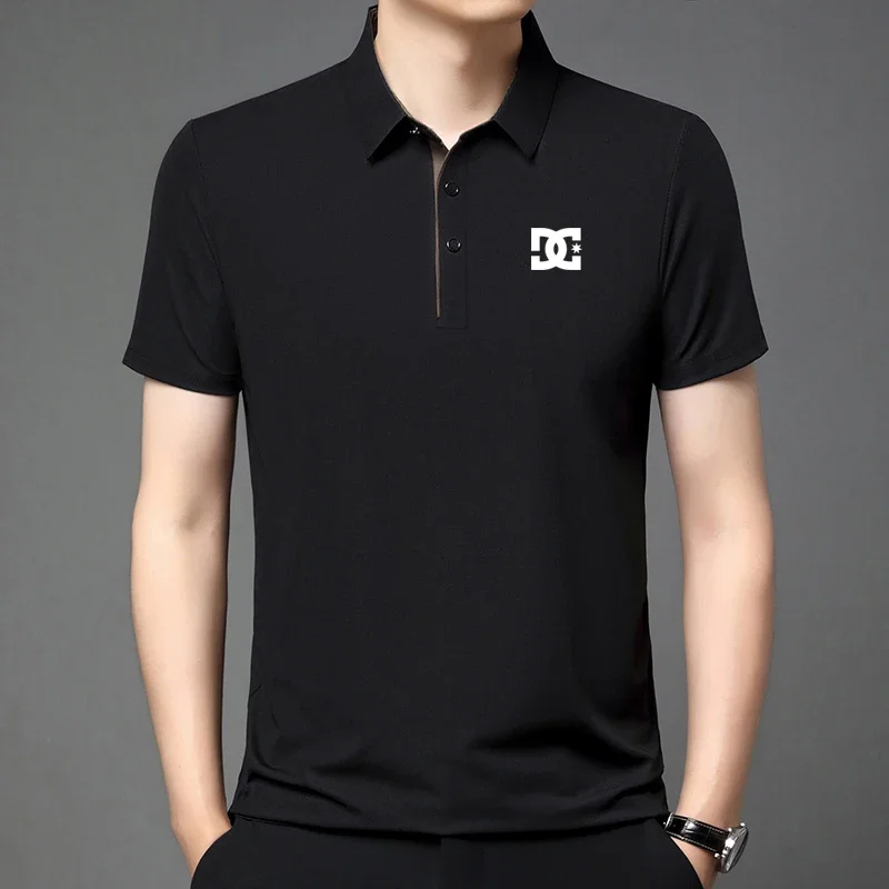 2026 Men's Badge Solid Color Polo Shirt - Summer Fashionable Lapel Business Casual Breathable Smooth and Versatile T-shirt
2026 Men's Badge Solid Color Polo Shirt - Summer Fashionable Lapel Business Casual Breathable Smooth and Versatile T-shirt