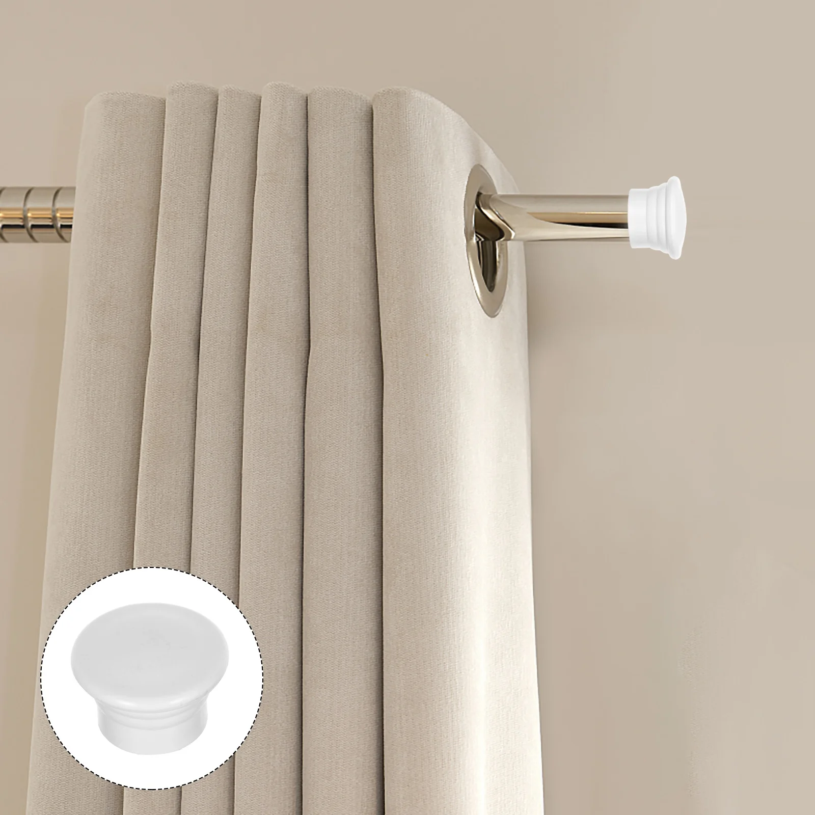 50Pcs Plastic Curtain Rod End Caps Decorative Finials Protective Covers Window Drapery Pole Accessories Curtain Rod Cap Finial
50Pcs Plastic Curtain Rod End Caps Decorative Finials Protective Covers Window Drapery Pole Accessories Curtain Rod Cap Finial