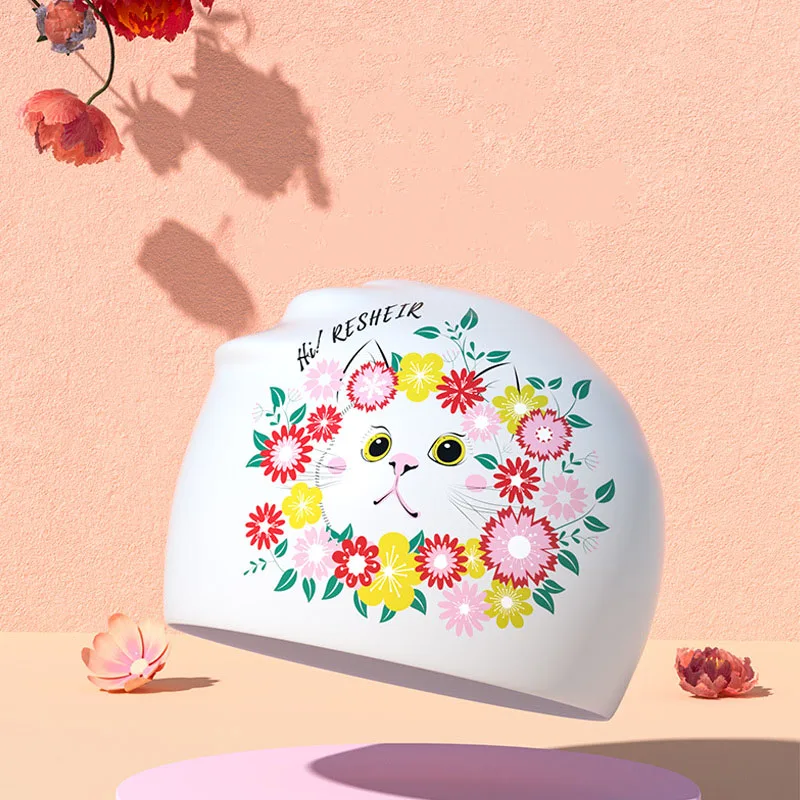 Модная водонепроницаемая шапочка для плавания для взрослых с принтом, силиконовая шапочка для плавания
Модная водонепроницаемая шапочка для плавания для взрослых с принтом, силиконовая шапочка для плавания