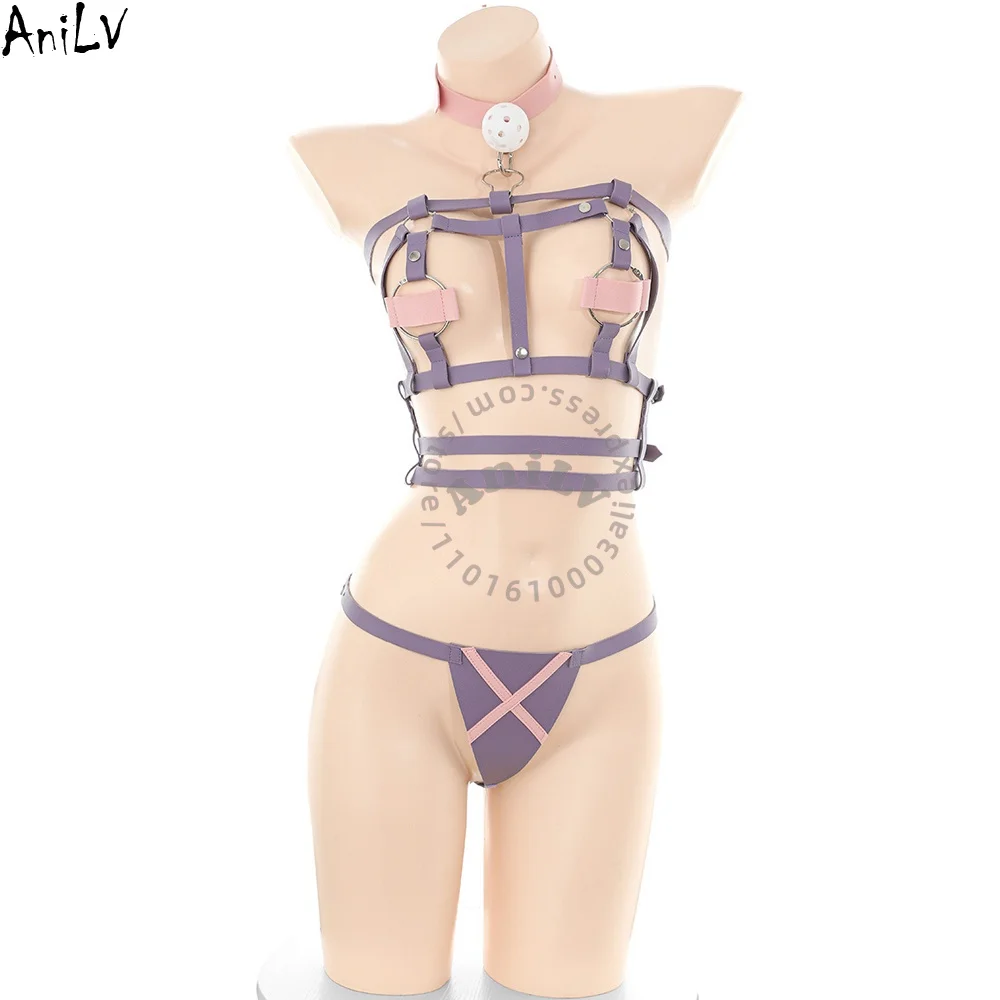 AniLV нижнее белье на бретелях сексуальное женское белье аниме кожаный пояс кошка горничная наряды эротические пижамы костюмы для косплея
AniLV нижнее белье на бретелях сексуальное женское белье аниме кожаный пояс кошка горничная наряды эротические пижамы костюмы для косплея