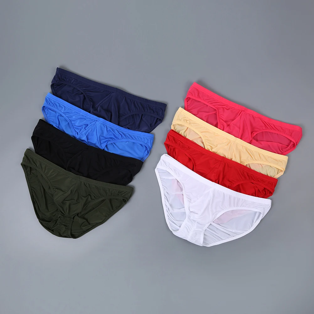 Sexy Mens Briefs Ice Silk Underwear For Hot Man Low Waist Pouch Panties Breathable Underpants Ultra-Thin Lingerie
Sexy Mens Briefs Ice Silk Underwear For Hot Man Low Waist Pouch Panties Breathable Underpants Ultra-Thin Lingerie