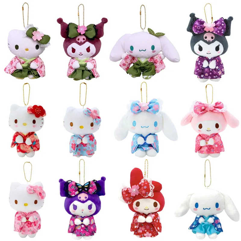 Sanrios Kimono Cherry Blossom Series Kuromi Hellokittys Girl Bag Plush Pendant Kawaii Cinnamoroll Doll Keychain Decoration Gift
Sanrios Kimono Cherry Blossom Series Kuromi Hellokittys Girl Bag Plush Pendant Kawaii Cinnamoroll Doll Keychain Decoration Gift