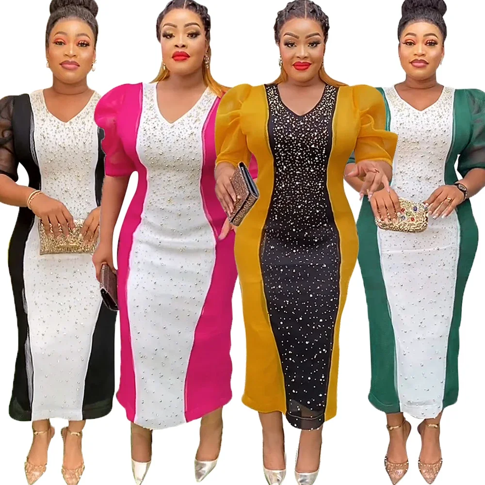 Plus Size African Party Dresses for 2025 Women Beading Bodycon Mermaid Maxi Dress Elegant Wedding Evening Gowns Ankara Outfits
Plus Size African Party Dresses for 2025 Women Beading Bodycon Mermaid Maxi Dress Elegant Wedding Evening Gowns Ankara Outfits