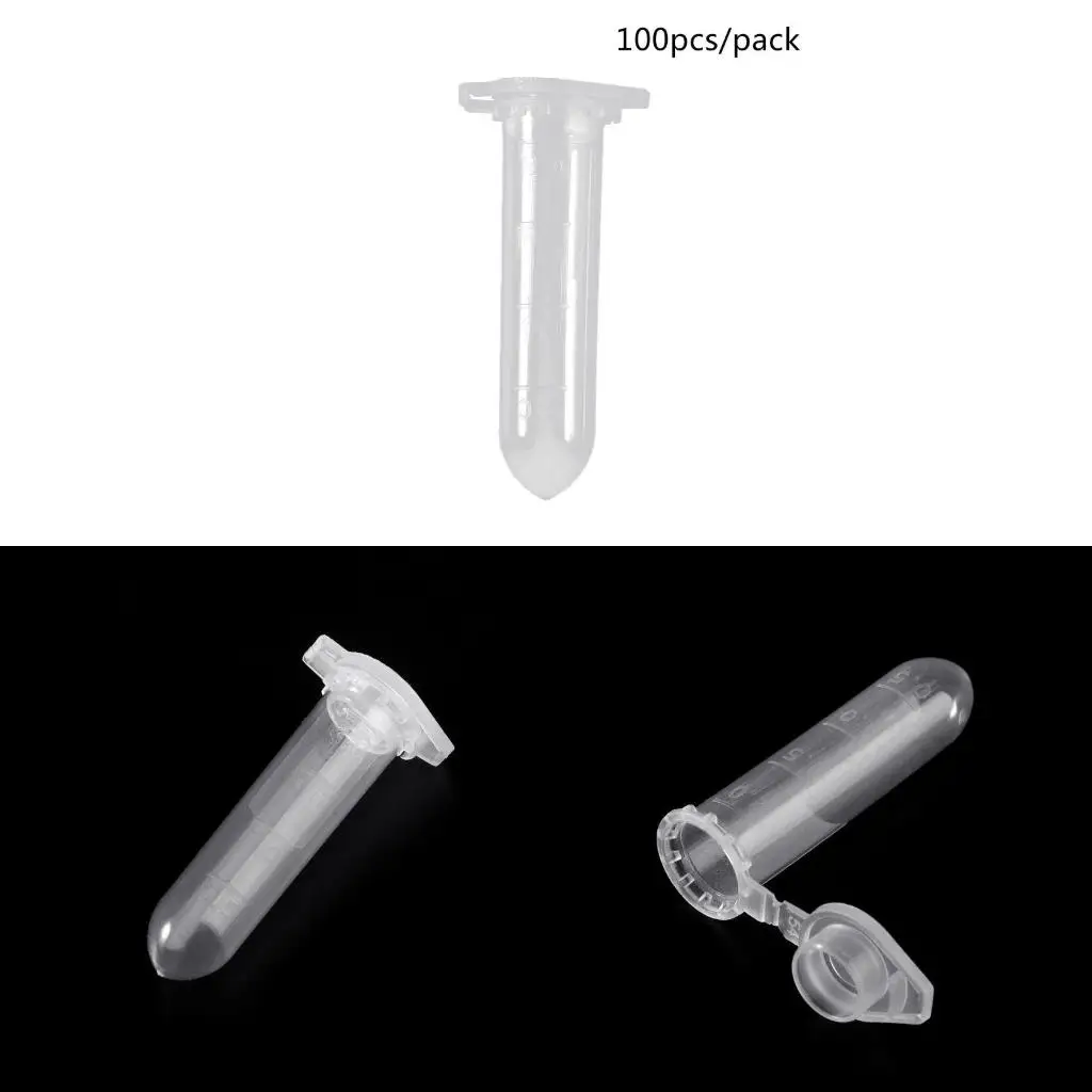 100PCS 2ml Centrifuge Tubes Plastic Vials with Scales Laboratory Tubes Lid
100PCS 2ml Centrifuge Tubes Plastic Vials with Scales Laboratory Tubes Lid