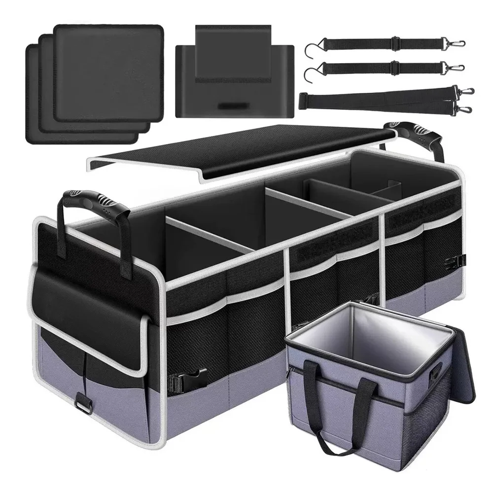 Foldable Insulated Car Storage Box for Trunk-Large-Capacity Cooler Bag with Lid Camping/Picnic/Travel Organizer Outdoor Storage
Foldable Insulated Car Storage Box for Trunk-Large-Capacity Cooler Bag with Lid Camping/Picnic/Travel Organizer Outdoor Storage