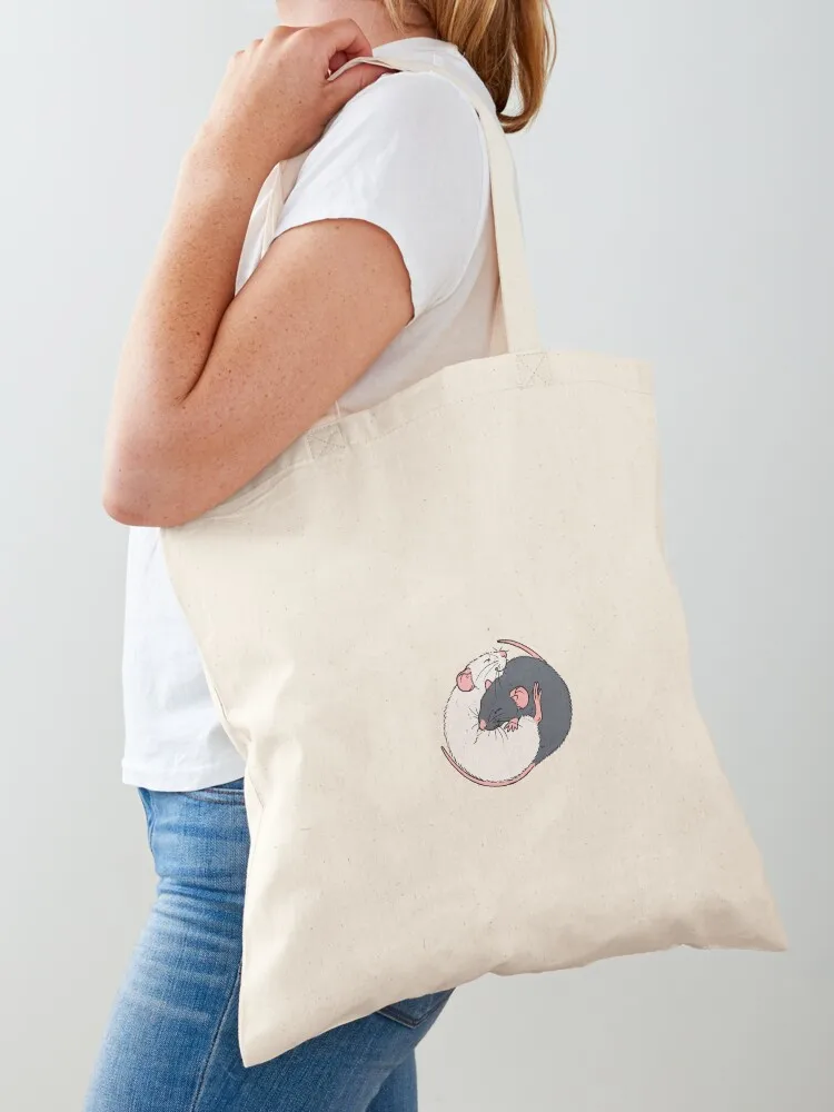Cuddling Rats Russian Blue and White Tote Bag reusable grocery bags Fabric bag custom fabric bag
Cuddling Rats Russian Blue and White Tote Bag reusable grocery bags Fabric bag custom fabric bag
