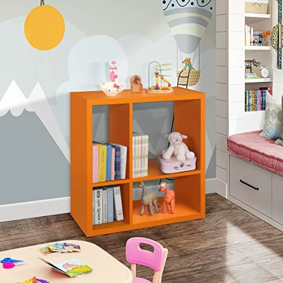 4-Cube Open Bookcase Toy Storage Shelf Organizer
4-Cube Open Bookcase Toy Storage Shelf Organizer