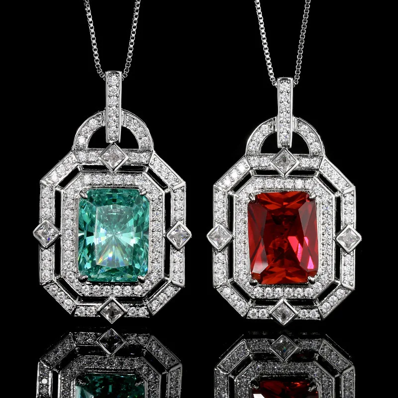 New jewelry red corundum Para green pendant necklace main stone 12*16 wholesale
New jewelry red corundum Para green pendant necklace main stone 12*16 wholesale