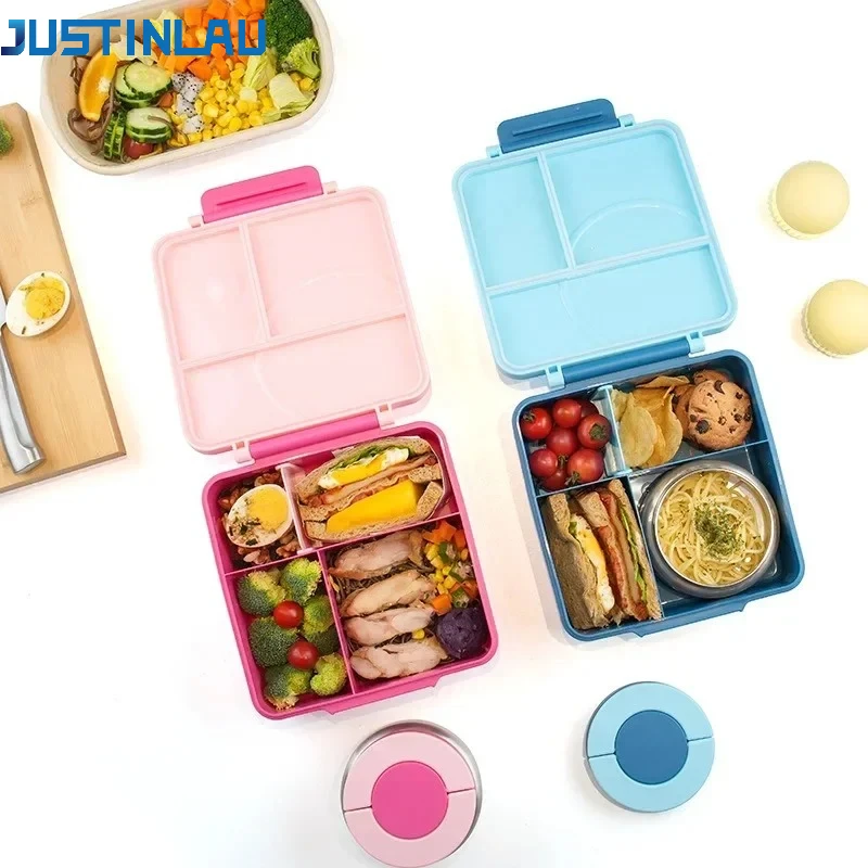 Пластиковый ланч-бокс JUSTINLAU с контейнером из нержавеющей стали, герметичный, для пикника, школы, офиса, контейнер для еды, пригодный для использования в микроволновой печи
Пластиковый ланч-бокс JUSTINLAU с контейнером из нержавеющей стали, герметичный, для пикника, школы, офиса, контейнер для еды, пригодный для использования в микроволновой печи