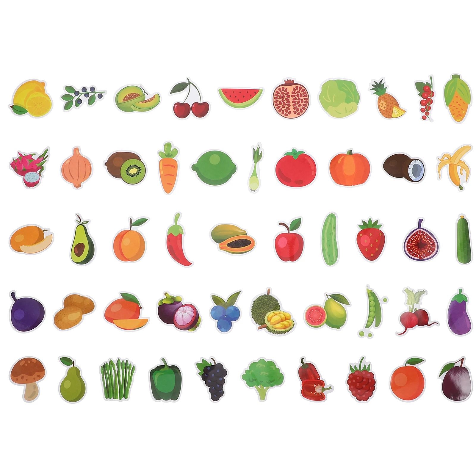 50pcs Cartoon Fruit Vegetable Stickers for Kids Classroom Decor Food Clings Scrapbooking Safe Material Use
50pcs Cartoon Fruit Vegetable Stickers for Kids Classroom Decor Food Clings Scrapbooking Safe Material Use