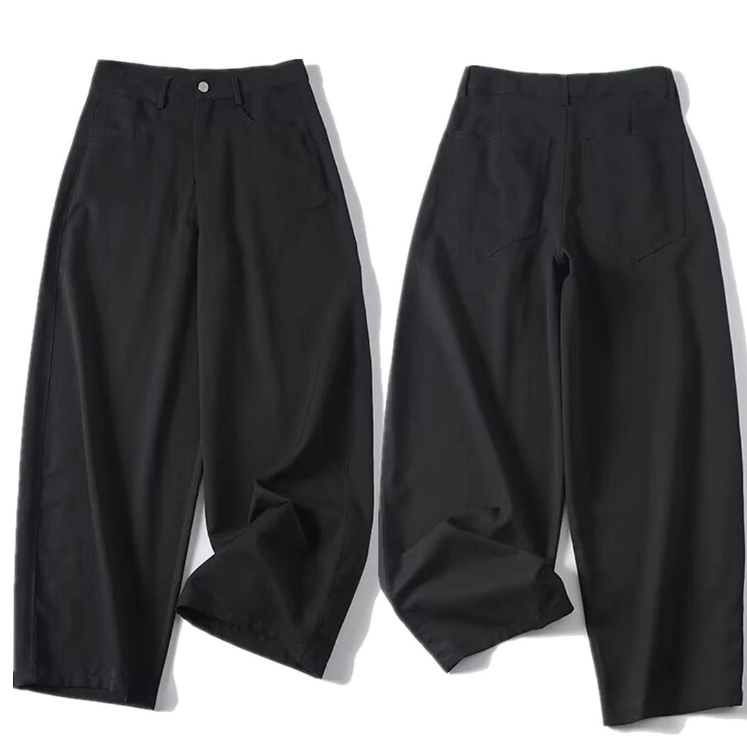 Maxdutti Women's Pants And Trousers Woman Clothes Minimalist Cotton Lyocell Casual Pants High Waisted Black Cropped Wide Leg Pan
Maxdutti Women's Pants And Trousers Woman Clothes Minimalist Cotton Lyocell Casual Pants High Waisted Black Cropped Wide Leg Pan