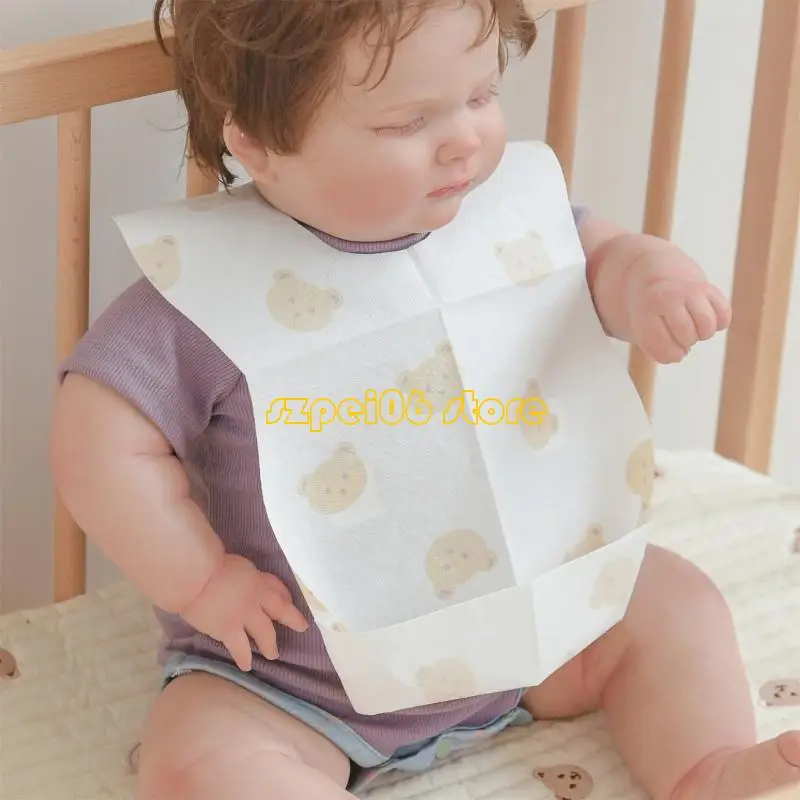 45BF 50-Pack Disposable Bibs Baby Feeding Bibs Saliva Towel for On-The-Go Parents
45BF 50-Pack Disposable Bibs Baby Feeding Bibs Saliva Towel for On-The-Go Parents