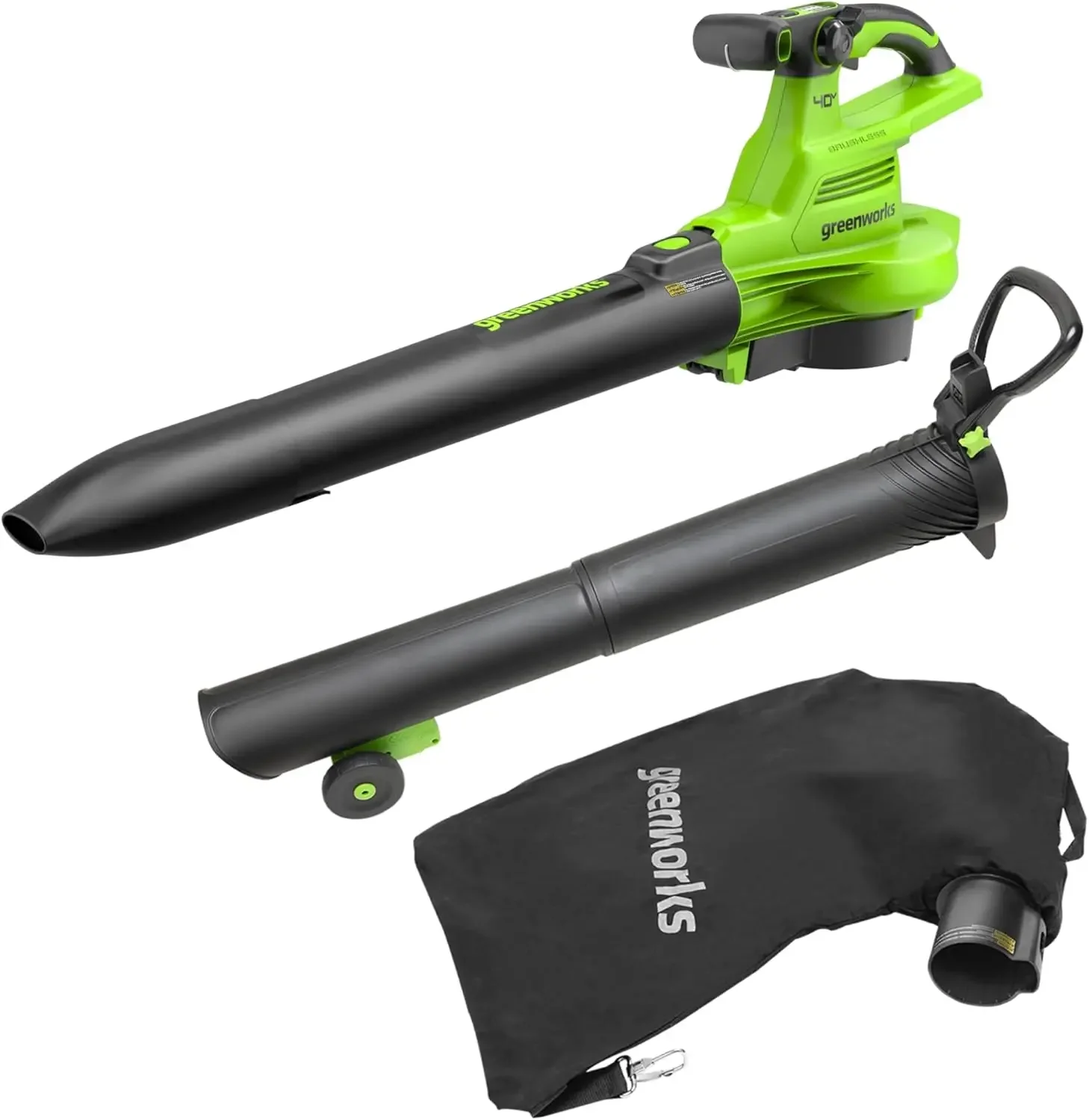 40V (230 MPH / 505 CFM) Cordless Brushless Leaf Blower/Vacuum with Bag, High Power, Lightweight & Quiet for Yard Debris Cleanup,
40V (230 MPH / 505 CFM) Cordless Brushless Leaf Blower/Vacuum with Bag, High Power, Lightweight & Quiet for Yard Debris Cleanup,