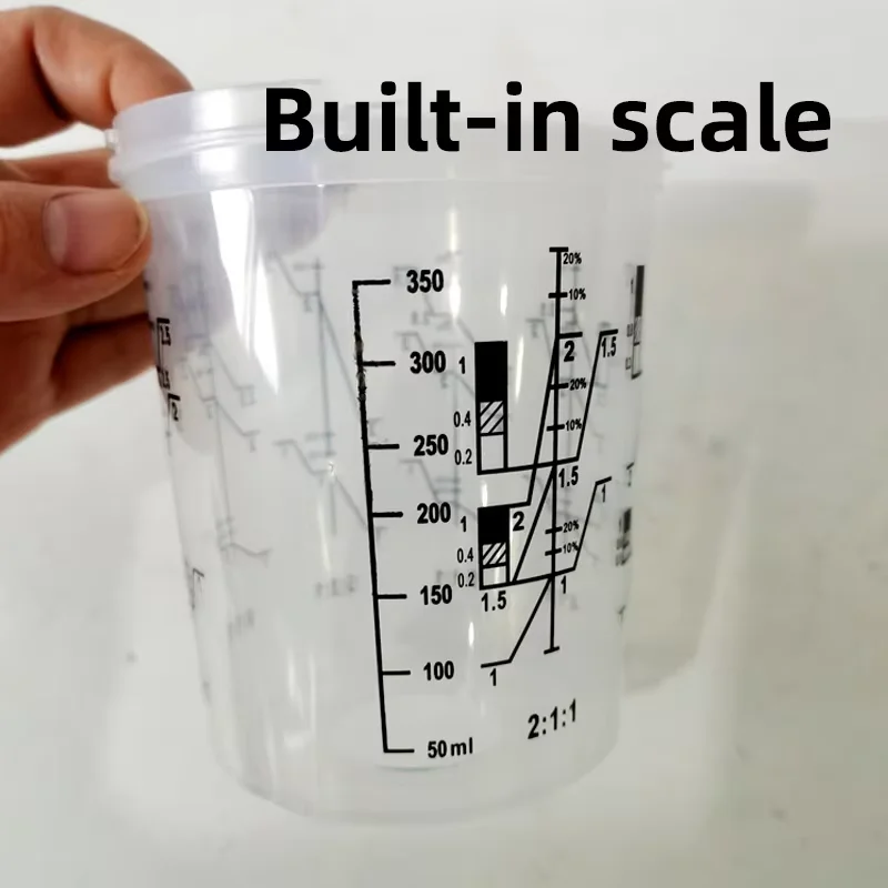 350ml Disposable Plastic Wash-free Spray Gun Pot Conversion Connector With Scale Spray Paint Pot Car Paint Spray Gun
350ml Disposable Plastic Wash-free Spray Gun Pot Conversion Connector With Scale Spray Paint Pot Car Paint Spray Gun