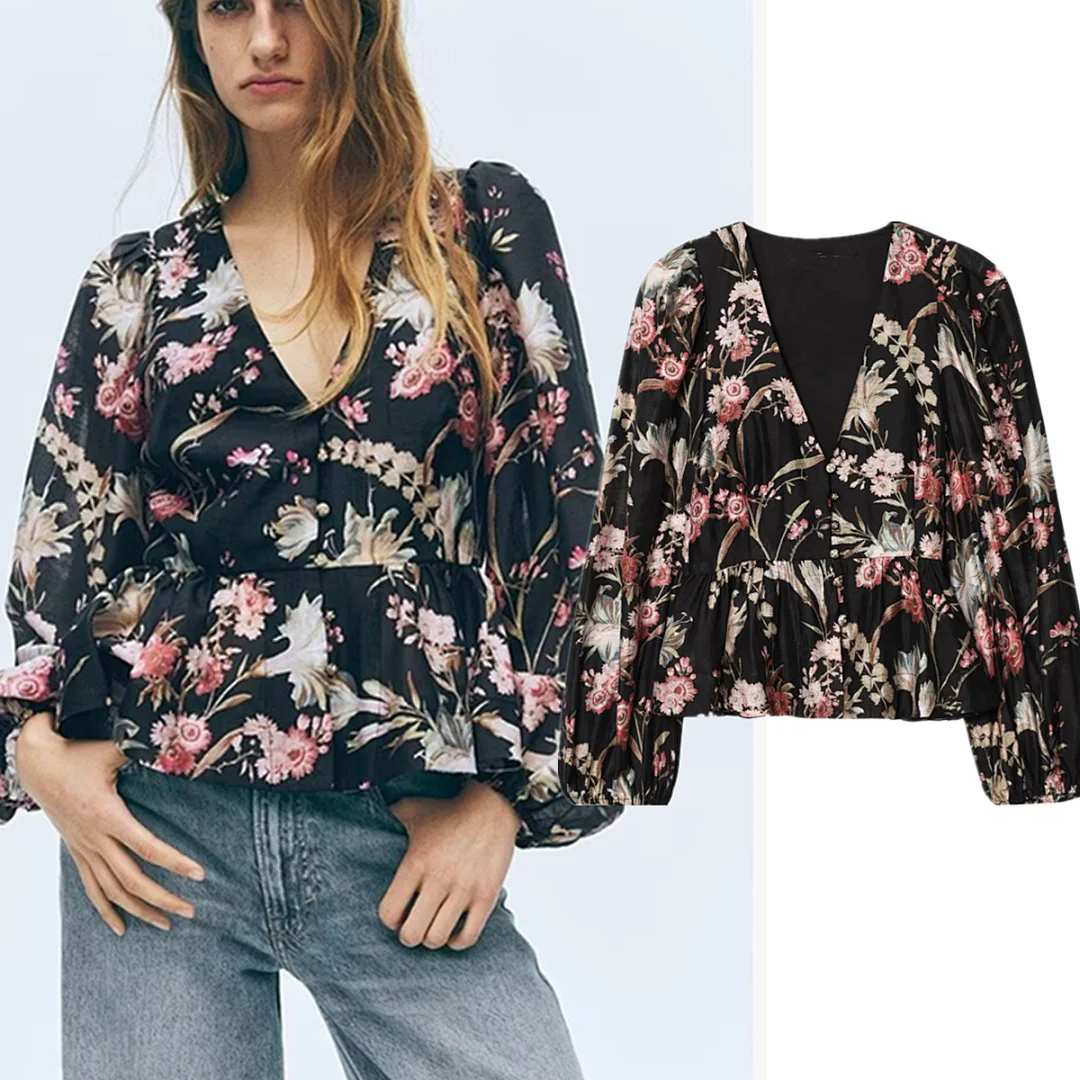 Jenny&Dave French Fashion Ladies V-neck Floral Print Elegant Shirts & Blouses 2026 Spring Women's Clothes Shirts Tops
Jenny&Dave French Fashion Ladies V-neck Floral Print Elegant Shirts & Blouses 2026 Spring Women's Clothes Shirts Tops
