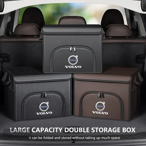For VOLVO XC90 XC60 S60 V40 XC40 V60 S90 XC70 2025 Car Trunk Storage Box Organizer Foldable Stowing Tidying Bag Car Accessories