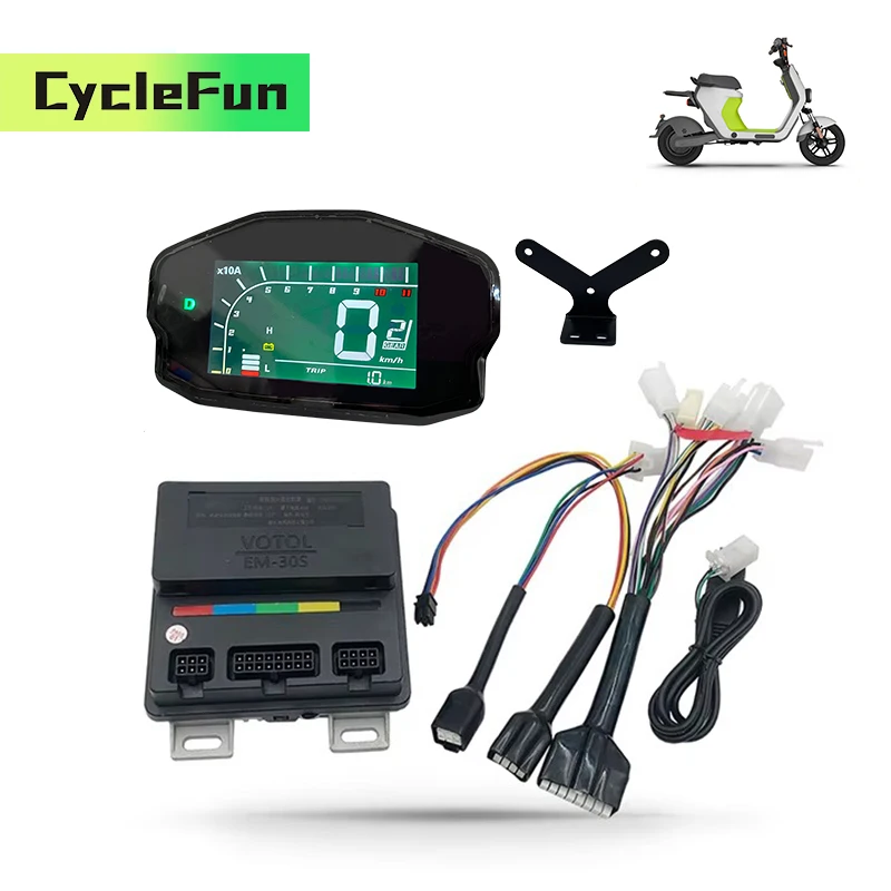 VOTOL EM-30 40A 500W-1500W EM30S ECU Controller With USB Cable And DKD Display For Electric Scooter Motorcycle Conversion Kits
VOTOL EM-30 40A 500W-1500W EM30S ECU Controller With USB Cable And DKD Display For Electric Scooter Motorcycle Conversion Kits