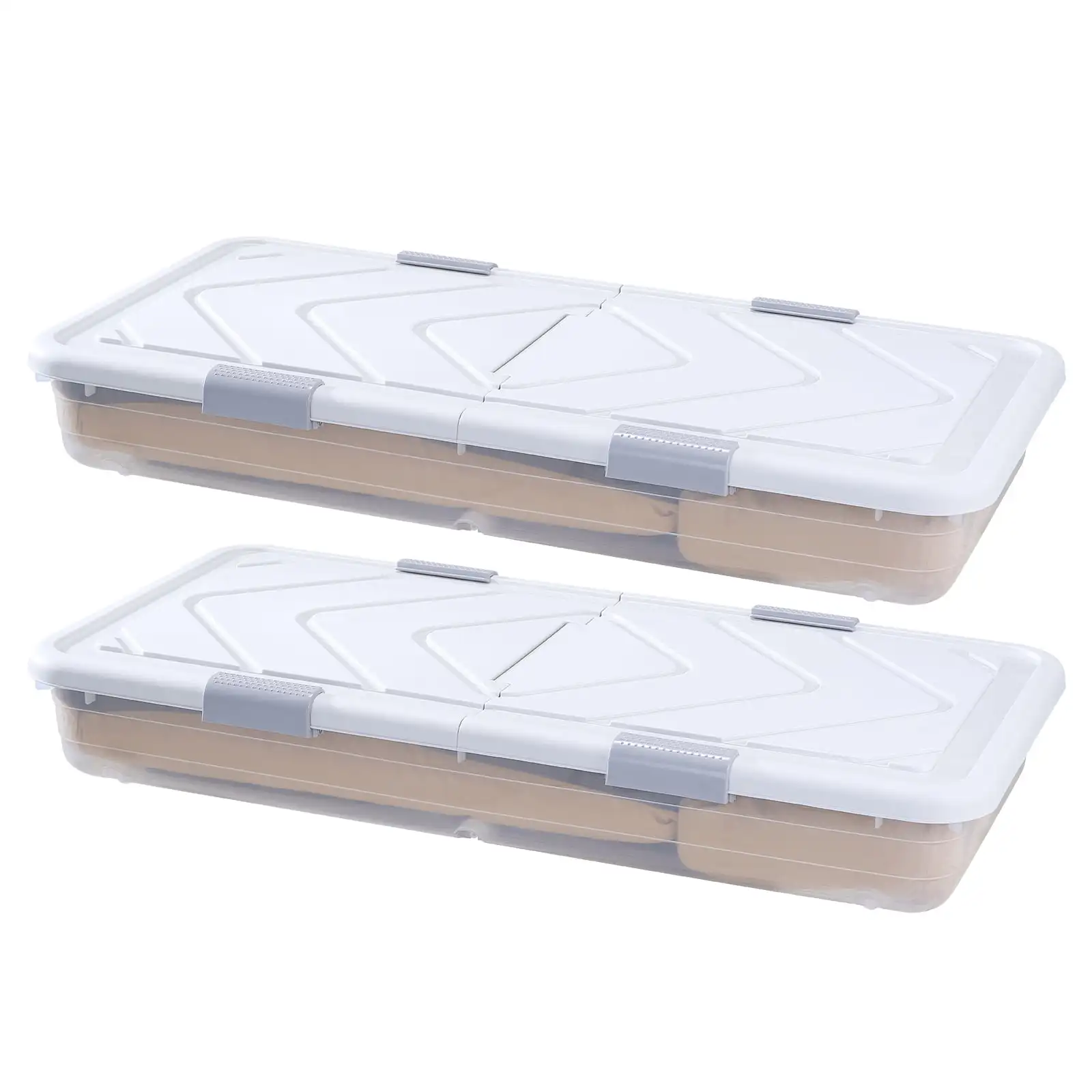 Under Bed Storage with Wheels, 31.7 x 15.6 x 6.9 inch Containers, Shoe Organizer with Lid & Gray
Under Bed Storage with Wheels, 31.7 x 15.6 x 6.9 inch Containers, Shoe Organizer with Lid & Gray