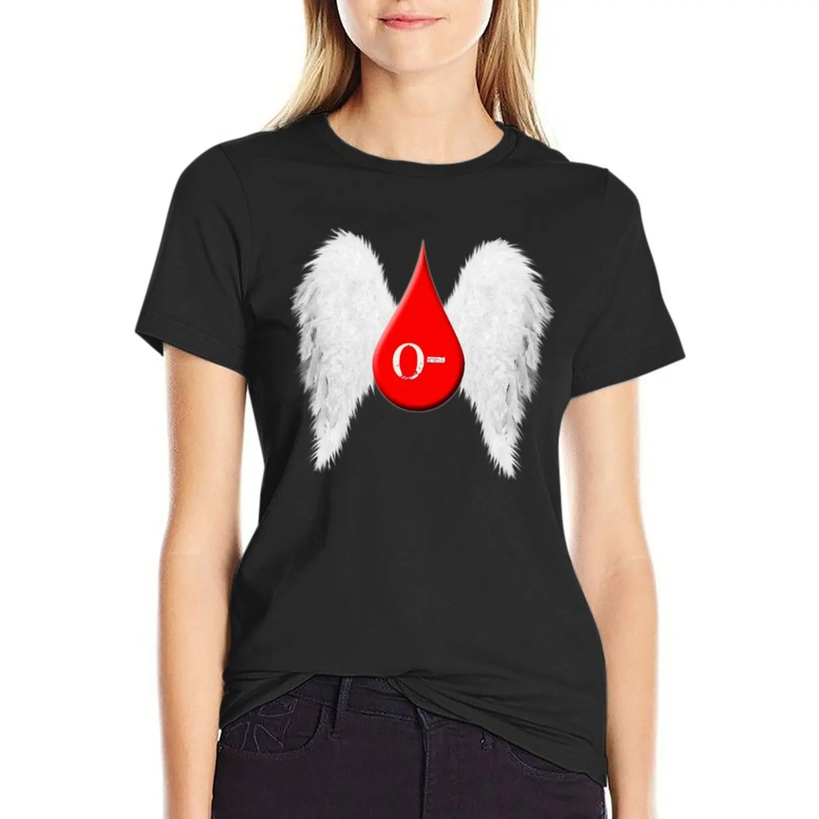 Blood Type O Negative - Angel Wings T-shirt Female clothing kawaii clothes graphic t-shirts for Women
Blood Type O Negative - Angel Wings T-shirt Female clothing kawaii clothes graphic t-shirts for Women