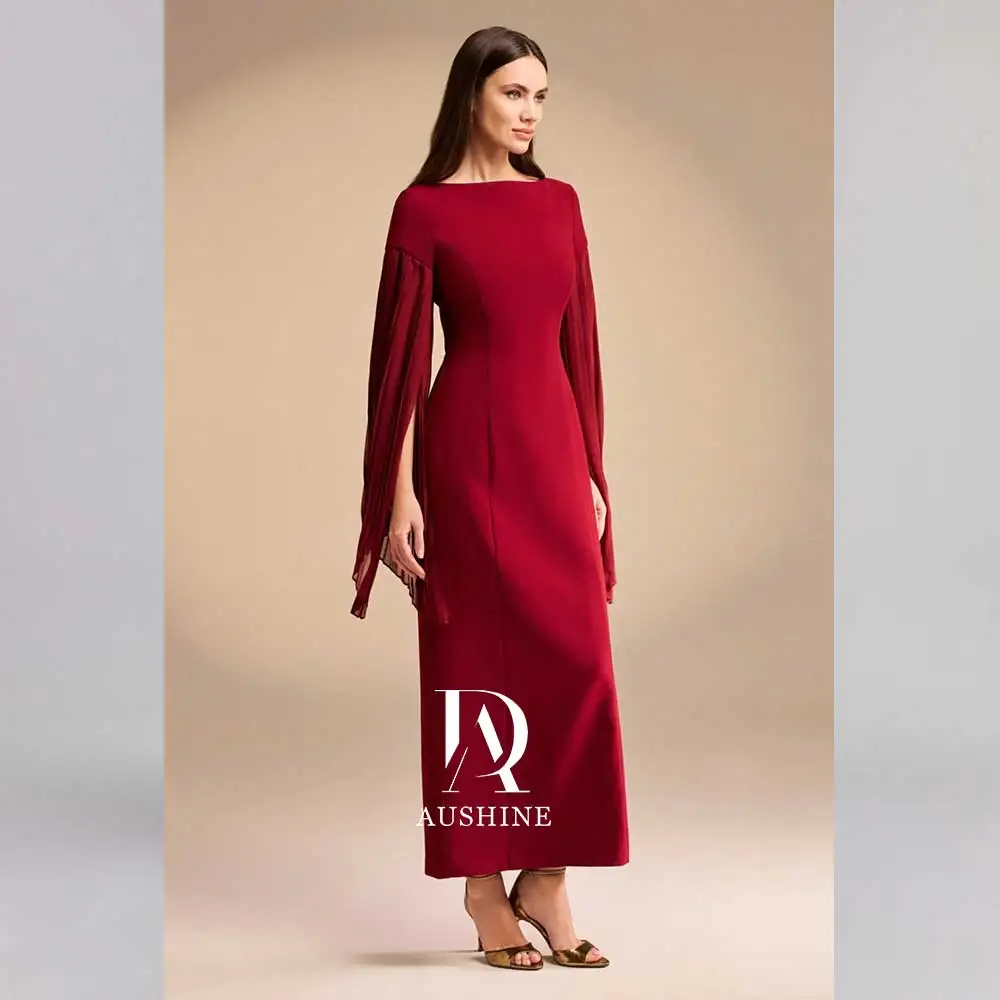 Aushine Customized Birthday Evening Dress Ankle Length Full Sleeves Summer Elegant Wedding Party Gowns For Women Arab 2024
Aushine Customized Birthday Evening Dress Ankle Length Full Sleeves Summer Elegant Wedding Party Gowns For Women Arab 2024