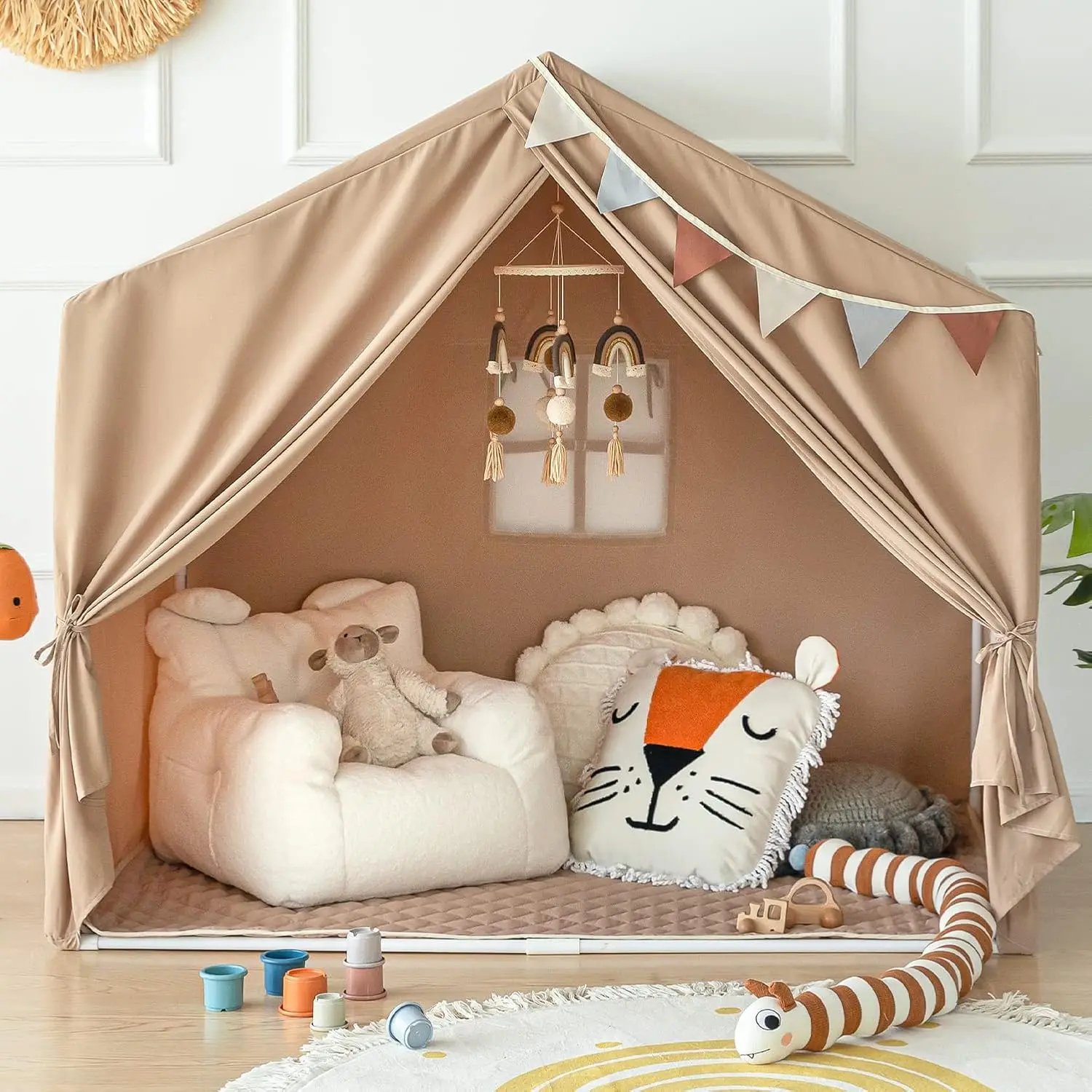 Kids Play Tent with Mat, Indoor Castle for Ages 3-8, Large Toddler House Toy Gift
Kids Play Tent with Mat, Indoor Castle for Ages 3-8, Large Toddler House Toy Gift
