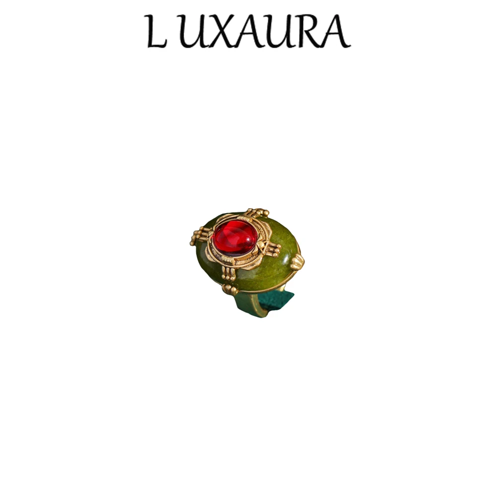 Vintage jewelry fashion Classic luxury temperament natural stone copper plated 18K gold jewelry with Bohemian women's gold ring
Vintage jewelry fashion Classic luxury temperament natural stone copper plated 18K gold jewelry with Bohemian women's gold ring