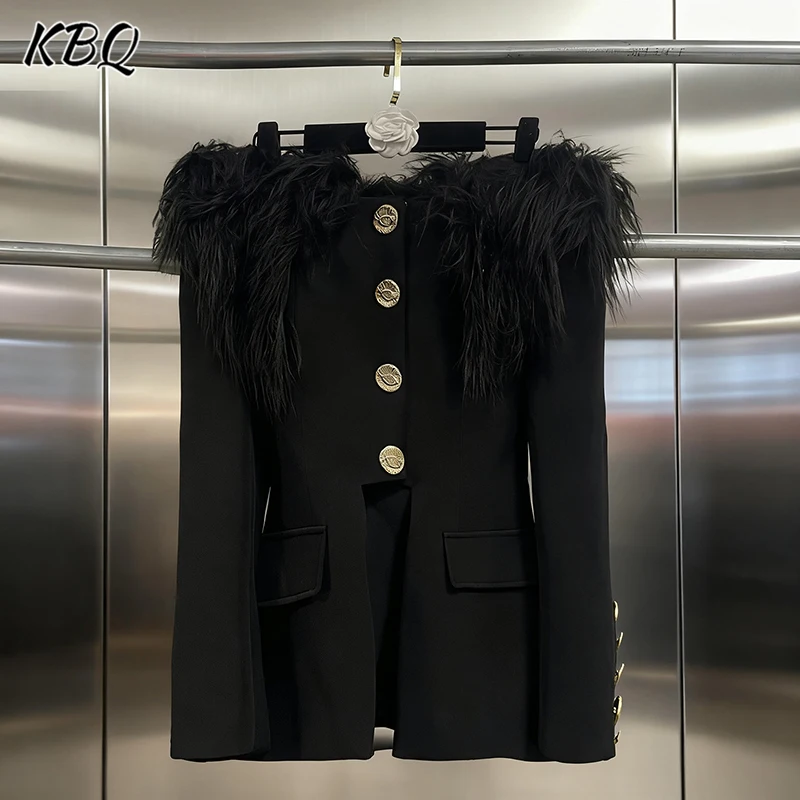 KBQ темпераментные утягивающие куртки с открытой спиной для женщин с разрезом на шее и длинными рукавами, лоскутная шикарная куртка с перьями, женский осенний стиль
KBQ темпераментные утягивающие куртки с открытой спиной для женщин с разрезом на шее и длинными рукавами, лоскутная шикарная куртка с перьями, женский осенний стиль