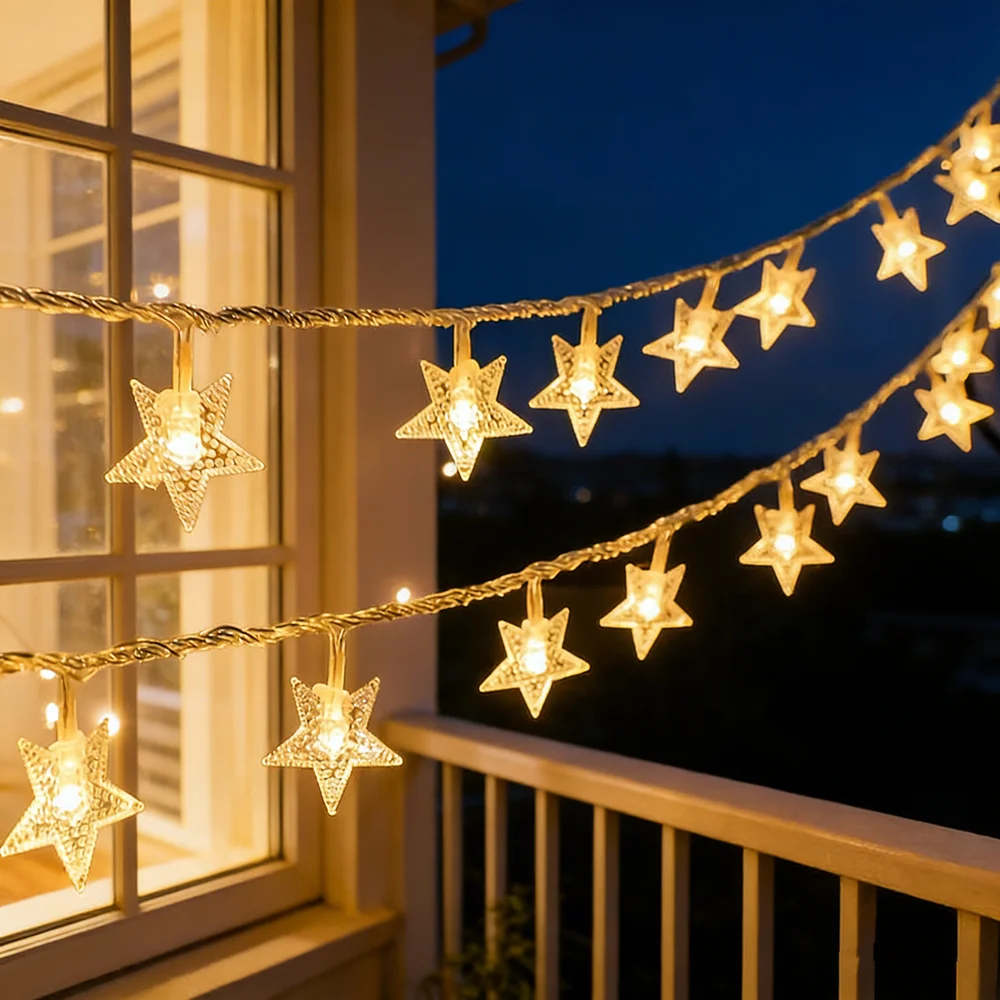 Wedding Camping Bedroom Party Garland Holiday Lamp Battery Power Festoon LED Star Fairy String Light Outdoor Garden Decoration
Wedding Camping Bedroom Party Garland Holiday Lamp Battery Power Festoon LED Star Fairy String Light Outdoor Garden Decoration