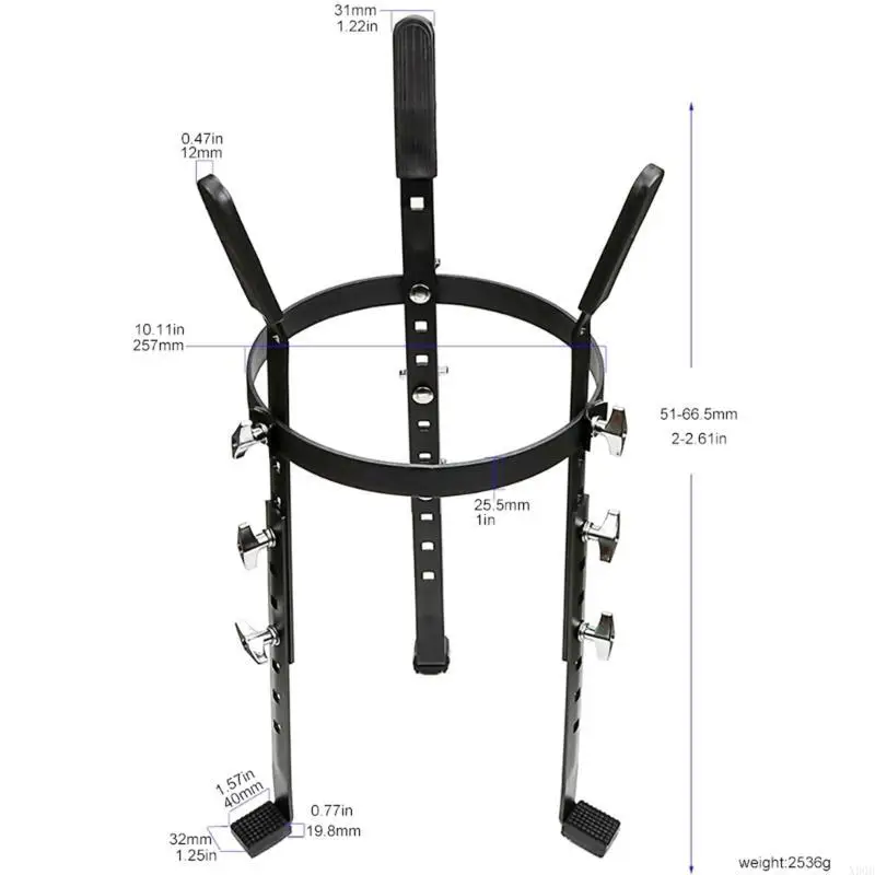 African Drum Stand Barrels Shaped Drum Holder Height Adjustable for Performances
African Drum Stand Barrels Shaped Drum Holder Height Adjustable for Performances