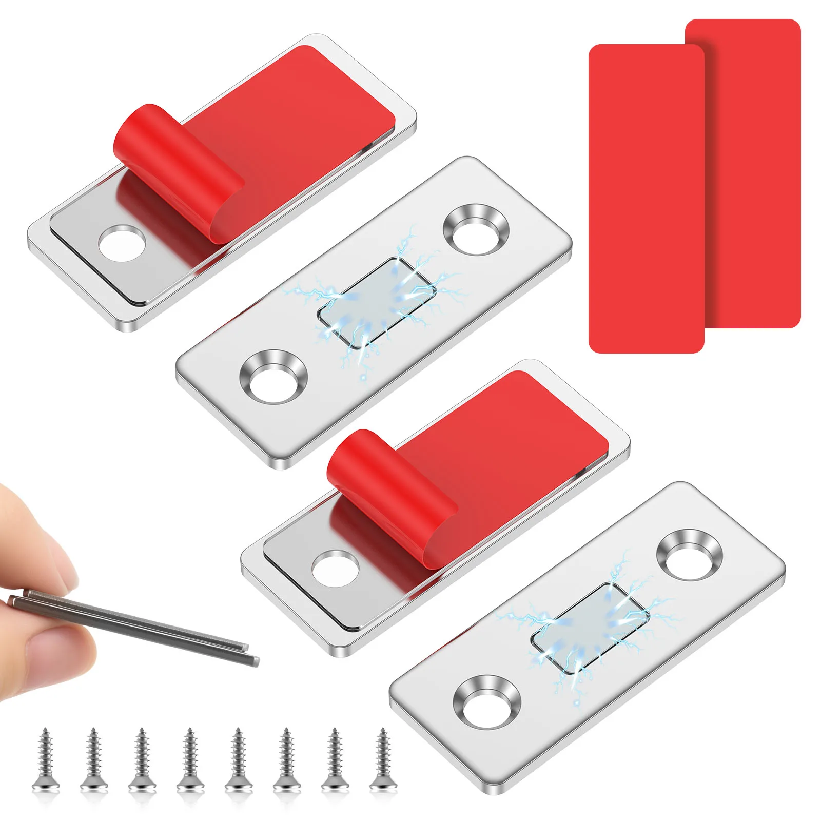 Invisible Magnets Cabinet Catches Ultra Thin Door Strong Magnets Stopper Self-Adhesive Furniture Drawer Window Door Closer Latch
Invisible Magnets Cabinet Catches Ultra Thin Door Strong Magnets Stopper Self-Adhesive Furniture Drawer Window Door Closer Latch