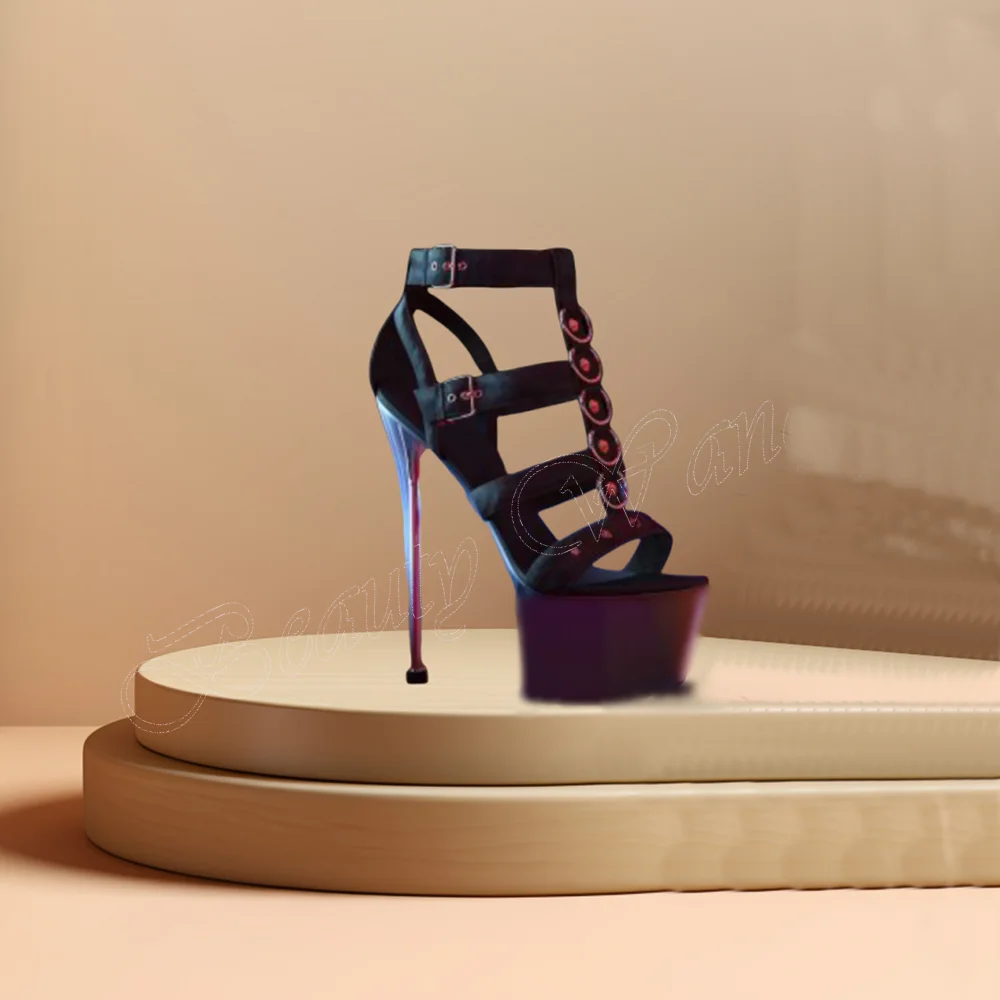 Black Ring Decor Platform Sandals T Strap High Heels Round Toe Spike High Heel Shoes for Women High Heel 2024 Zapatillas Mujer
Black Ring Decor Platform Sandals T Strap High Heels Round Toe Spike High Heel Shoes for Women High Heel 2024 Zapatillas Mujer