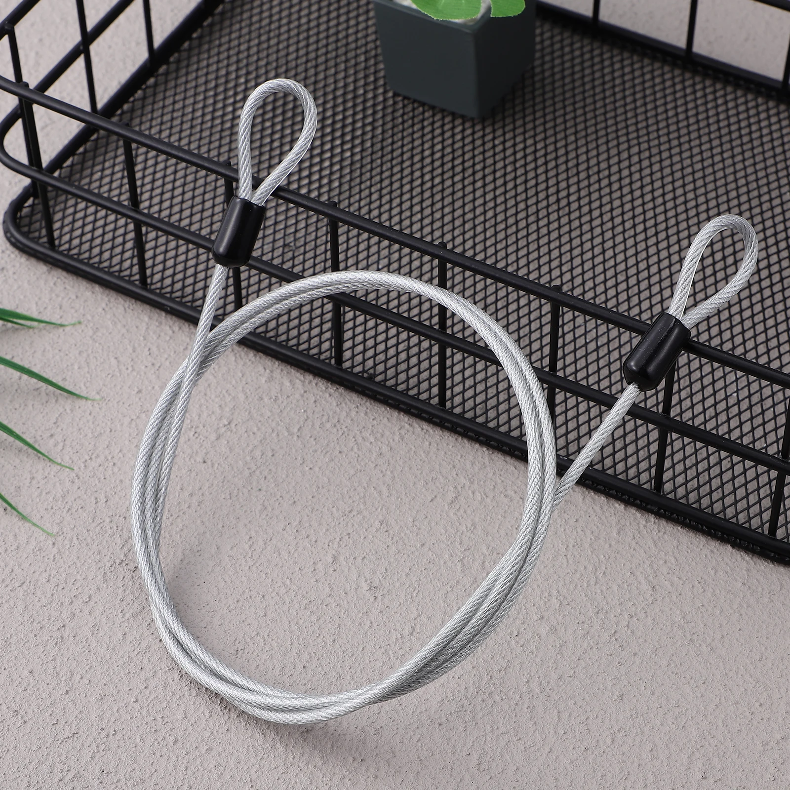 304 Stainless Steel Cable Lock with Loops Durable Security Chain for Bike Gate Luggage Stroller Outdoor Use Coated Wire Lock
304 Stainless Steel Cable Lock with Loops Durable Security Chain for Bike Gate Luggage Stroller Outdoor Use Coated Wire Lock