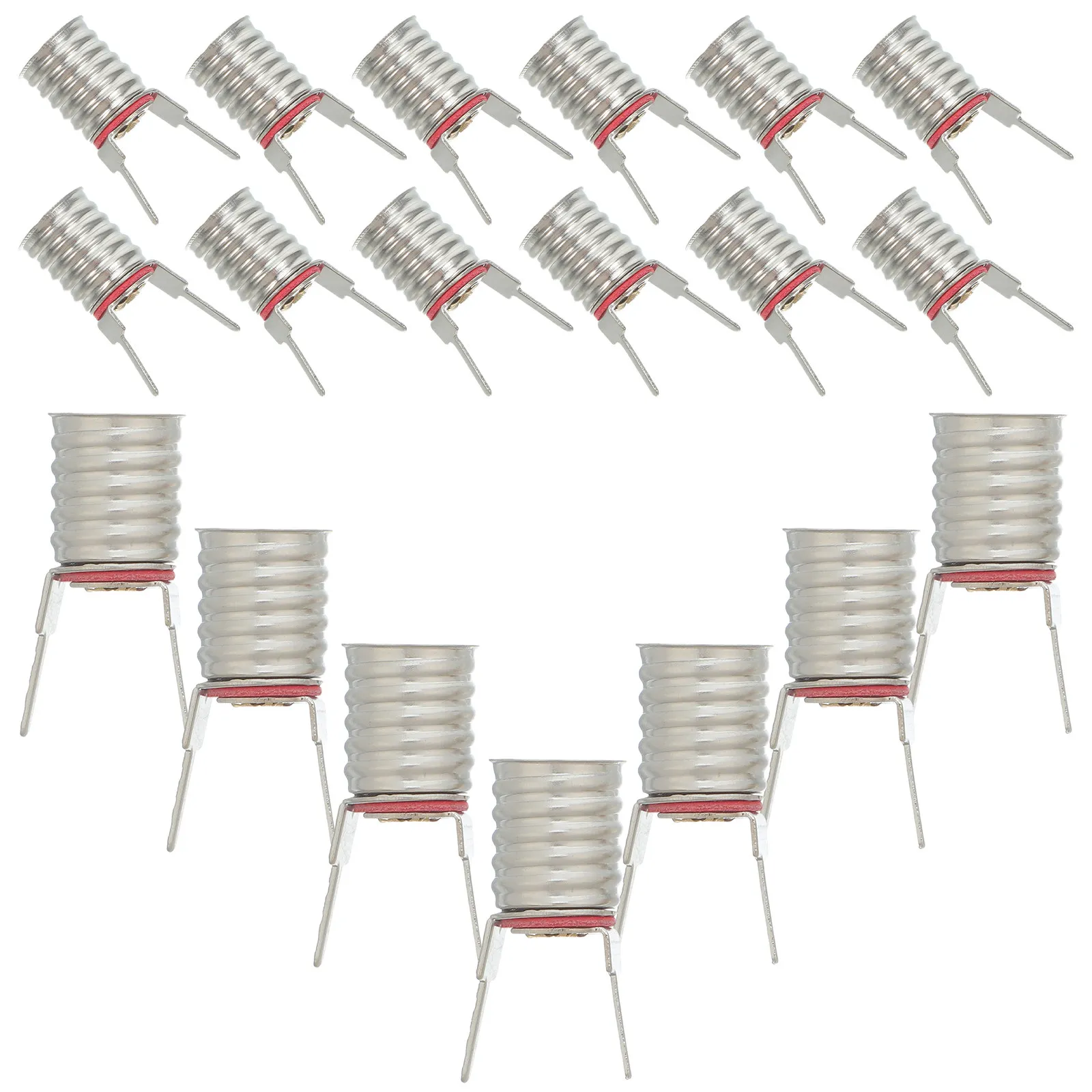 20Pcs E10 Mini Screw Base Lamp Holder Light Socket Clamp on Lamp Base Nickel Plated Copper Metal Bulb Socket Holder for DIY
20Pcs E10 Mini Screw Base Lamp Holder Light Socket Clamp on Lamp Base Nickel Plated Copper Metal Bulb Socket Holder for DIY
