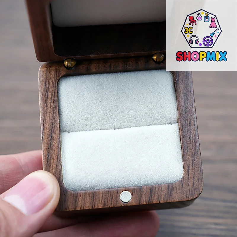 Wood Jewelry Box Wedding Ring Box Earring Rings Organizer Box Gift Package Case
Wood Jewelry Box Wedding Ring Box Earring Rings Organizer Box Gift Package Case