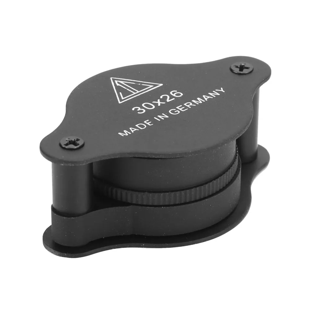 Полностью оптическая стеклянная линза, 30-кратная лупа с подсветкой, металлическая конструкция, складная лупа, черный цвет, складной карман
Полностью оптическая стеклянная линза, 30-кратная лупа с подсветкой, металлическая конструкция, складная лупа, черный цвет, складной карман