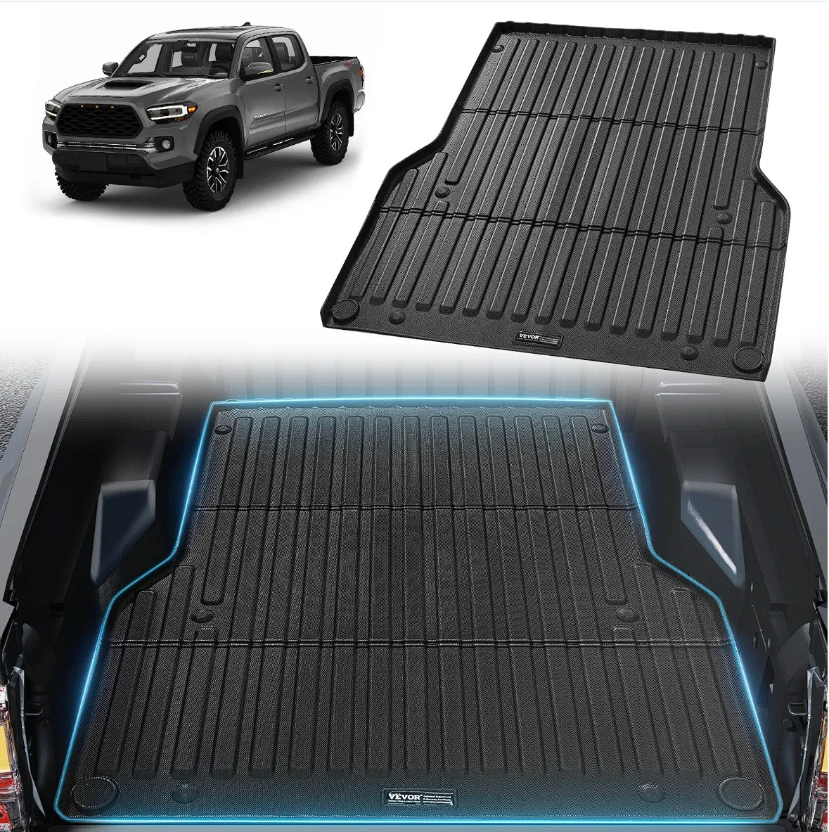 Коврик для грузовика VEVOR Fit 2005-2023 Toyota Tacoma TPE, аксессуары для подкладки кровати для грузовика
Коврик для грузовика VEVOR Fit 2005-2023 Toyota Tacoma TPE, аксессуары для подкладки кровати для грузовика