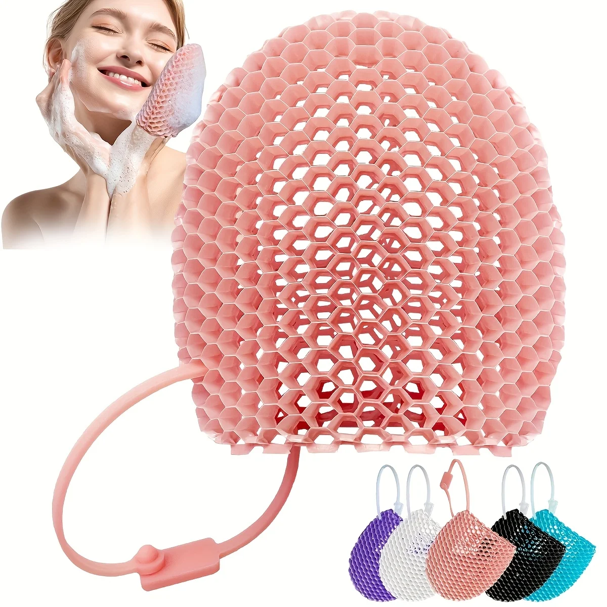 1-Piece Facial Cleansing Tool, Facial Washer, Honeycomb Exfoliating Finger Glove, Gentle Care for the Face, Essential Cleaning Product
1-Piece Facial Cleansing Tool, Facial Washer, Honeycomb Exfoliating Finger Glove, Gentle Care for the Face, Essential Cleaning Product