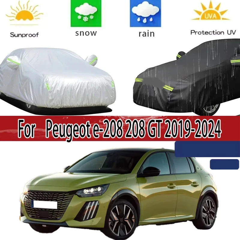 For Peugeot e-208 208 GT 2019-2024 Full Car Covers Outdoor Sun Anti UV Rain Snow Dust Protection Oxford Cloth Accessories
For Peugeot e-208 208 GT 2019-2024 Full Car Covers Outdoor Sun Anti UV Rain Snow Dust Protection Oxford Cloth Accessories