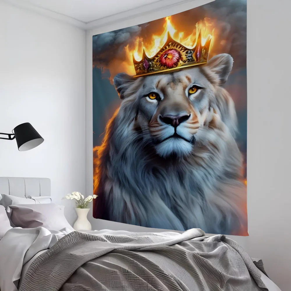 1pc Crown Lion King Queen Tapestry Room Decor Wall Cloth Party Hanging Background Room Decor Baby Room
1pc Crown Lion King Queen Tapestry Room Decor Wall Cloth Party Hanging Background Room Decor Baby Room