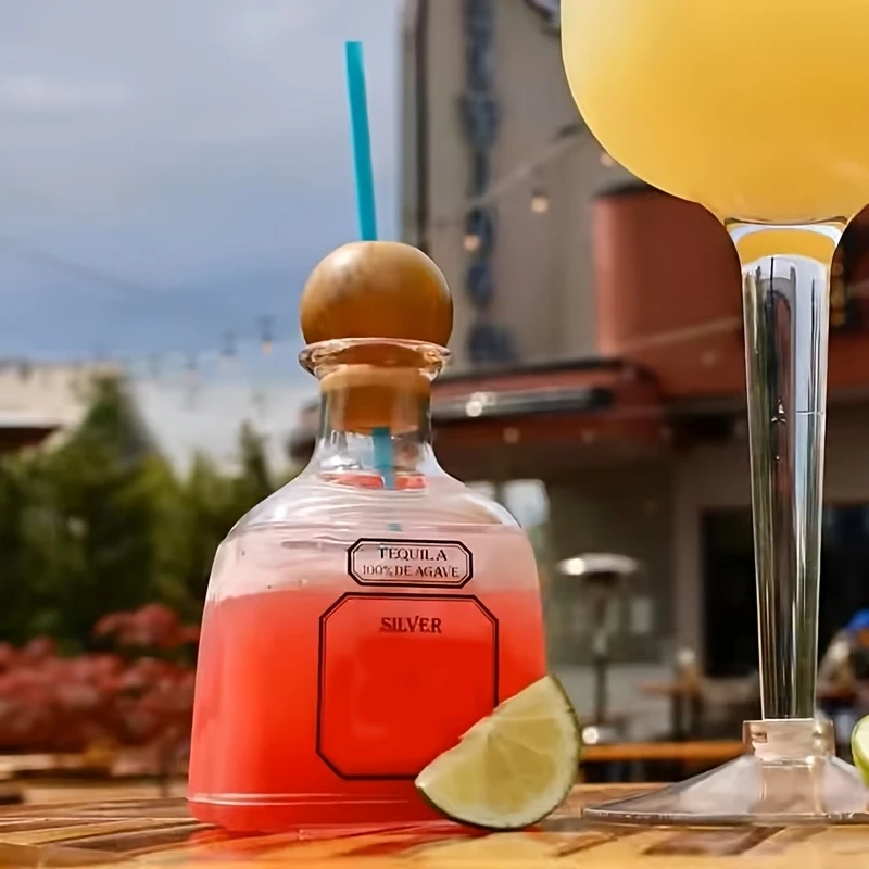 375ml Tequila Bottle Reusable Cups with Straw Cork Acrylic Empty Liquor Bottle for Champagne Wine Alcohol Party Favors Wedding
375ml Tequila Bottle Reusable Cups with Straw Cork Acrylic Empty Liquor Bottle for Champagne Wine Alcohol Party Favors Wedding