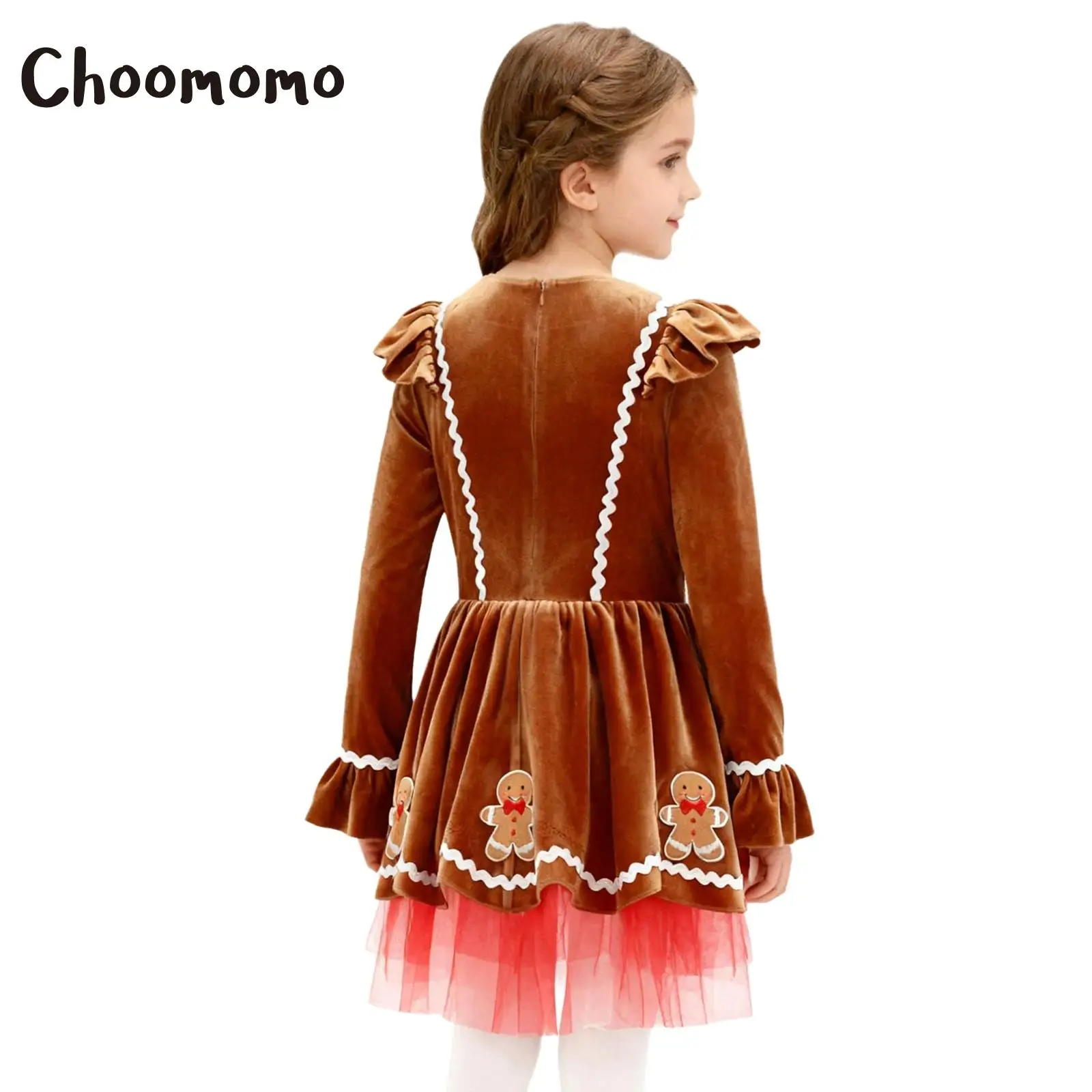 Girls Christmas Gingerbread Man Party Dress Candy Cane Santa Cookie Cosplay Long Sleeve Figure Skating Ballet Leotard Tutu Dress
Girls Christmas Gingerbread Man Party Dress Candy Cane Santa Cookie Cosplay Long Sleeve Figure Skating Ballet Leotard Tutu Dress