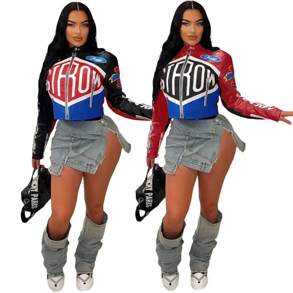 Y2666 Women's Street Style Print Stand Collar Short Zipper Jacket Autumn/Winter Collection Fashion Hot Girl
Y2666 Women's Street Style Print Stand Collar Short Zipper Jacket Autumn/Winter Collection Fashion Hot Girl