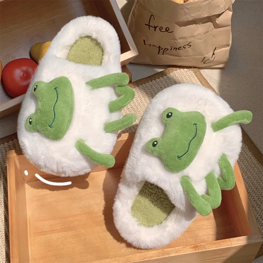 Creative and funny little frog warm plush cotton slippers autumn and winter new home indoor soft-soled cotton shoes women
Creative and funny little frog warm plush cotton slippers autumn and winter new home indoor soft-soled cotton shoes women