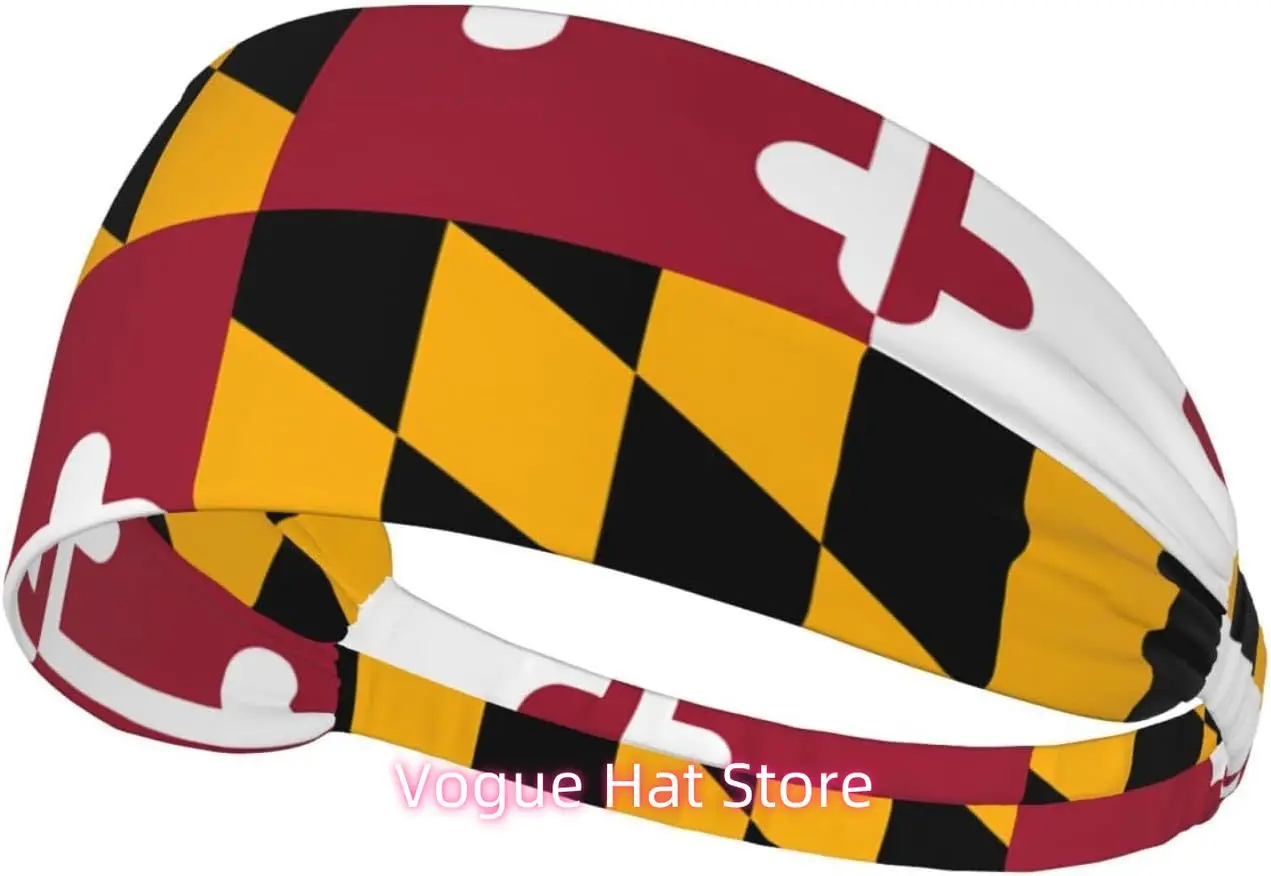Maryland State Flag Elastic Exercise Headband, Fitness Exercise Yoga Cycling Headband, Outdoor Sports Elastic Sweat-Absorbing He
Maryland State Flag Elastic Exercise Headband, Fitness Exercise Yoga Cycling Headband, Outdoor Sports Elastic Sweat-Absorbing He