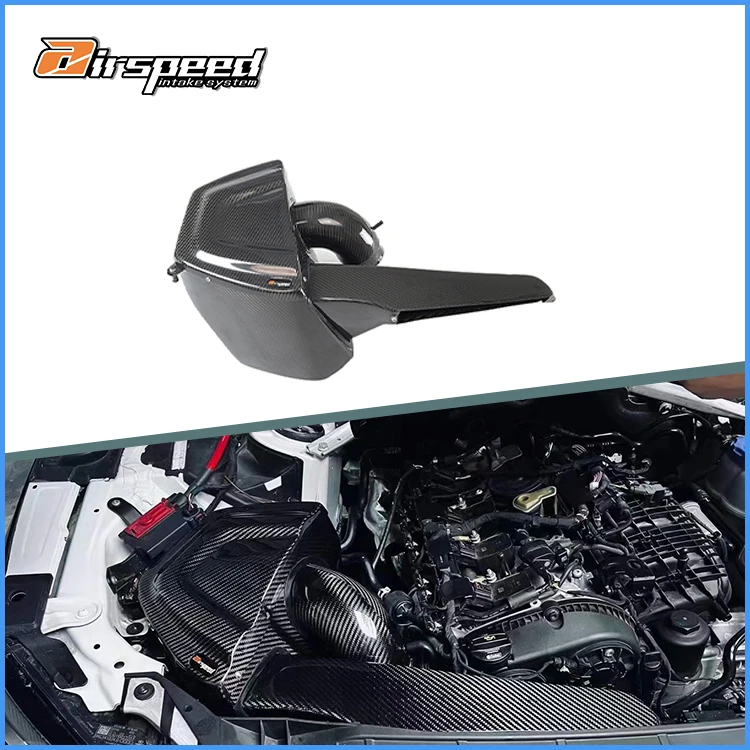 Airspeed Brand Real Car Data Development 100% Dry Carbon Fiber Cold Air Intake System for AUDI A4 A5 B9 2.0T
Airspeed Brand Real Car Data Development 100% Dry Carbon Fiber Cold Air Intake System for AUDI A4 A5 B9 2.0T