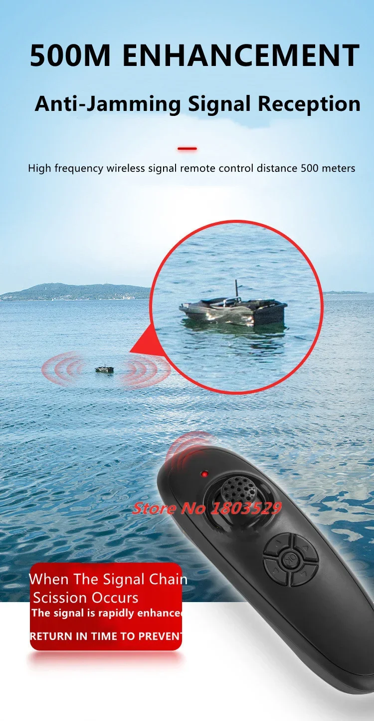 Update Big Power 8 Hours Life RC Fishing Bait Boat Fixed Speed Cruise High Speed 2KG Loading 500M Distance Fish Nesting Boat Toy
Update Big Power 8 Hours Life RC Fishing Bait Boat Fixed Speed Cruise High Speed 2KG Loading 500M Distance Fish Nesting Boat Toy