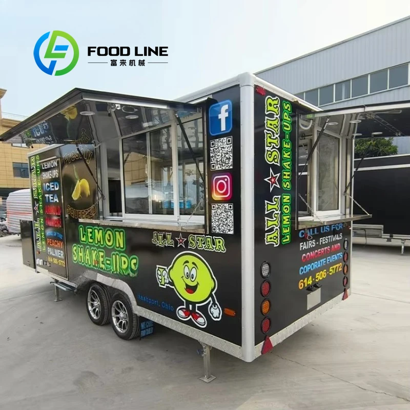 Mobile Concession Food Trailer - Cooking-Equipped Coffee Hotdog Ice Cream Donut Bakery Snack Food Truck Customized
Mobile Concession Food Trailer - Cooking-Equipped Coffee Hotdog Ice Cream Donut Bakery Snack Food Truck Customized